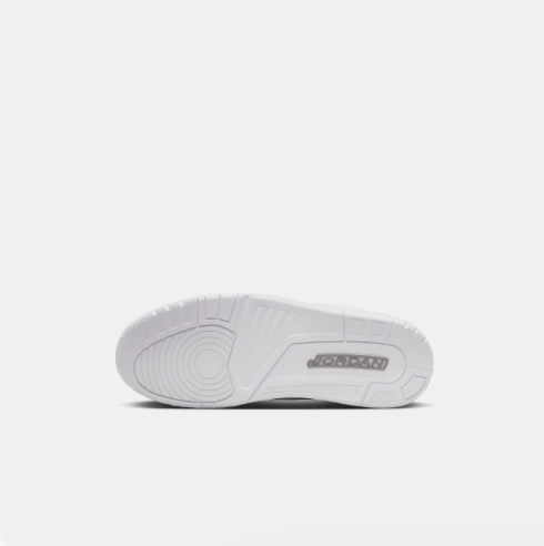 White Mid-Top Sneakers with Light Grey Textured Trim