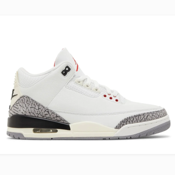 White Mid-Top Sneakers with Elephant Print & Black Trim