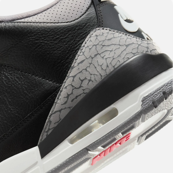 Black & Grey Mid-Top Sneakers with Elephant Print