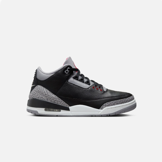 Black & Grey Mid-Top Sneakers with Elephant Print