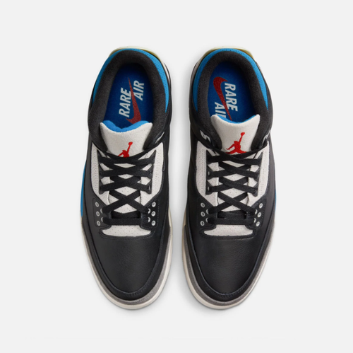 Black & Grey Sneakers with Blue Accents