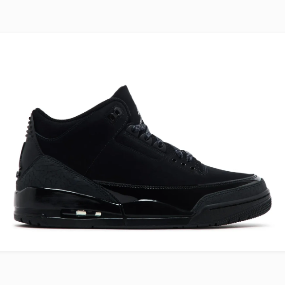 All-Black Sneakers with Glossy Overlays