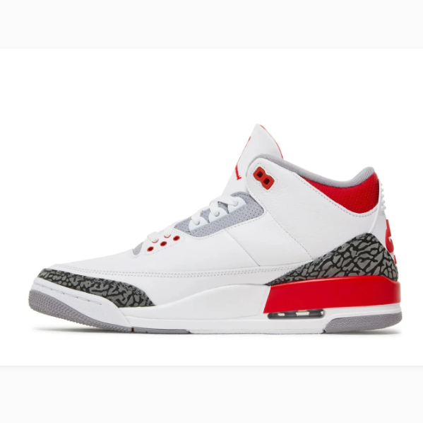 White & Red Sneakers with Elephant-Print Overlays
