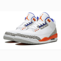 White Sneakers with Orange & Blue Accents