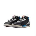 Black & Grey Sneakers with Bright Blue Accents