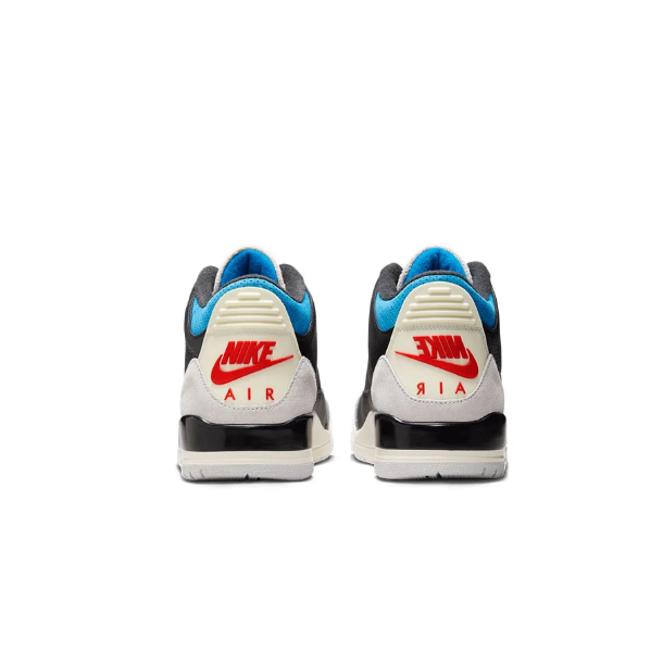 Black & Grey Sneakers with Bright Blue Accents