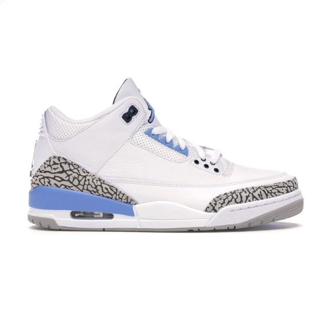 White & Light Blue Sneakers with Elephant-Print Overlays