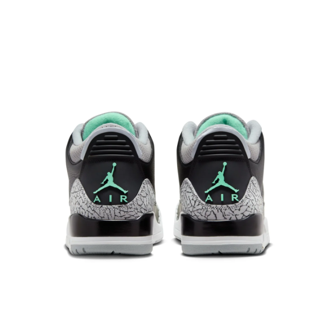 Black & Mint Sneakers with Elephant-Print Overlays