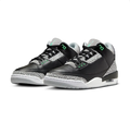 Black & Grey Sneakers with Mint Accents & Elephant-Print Overlays