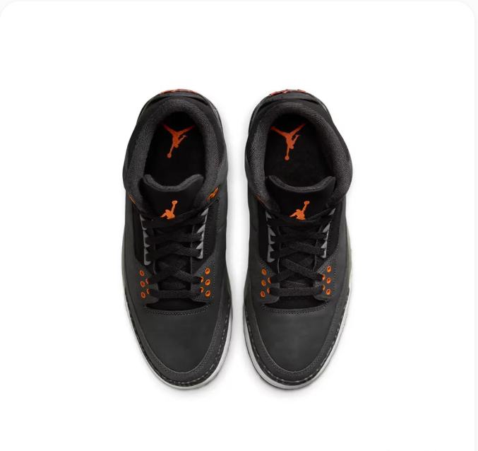 Black Sneakers with Orange Accents & Elephant-Print Overlays