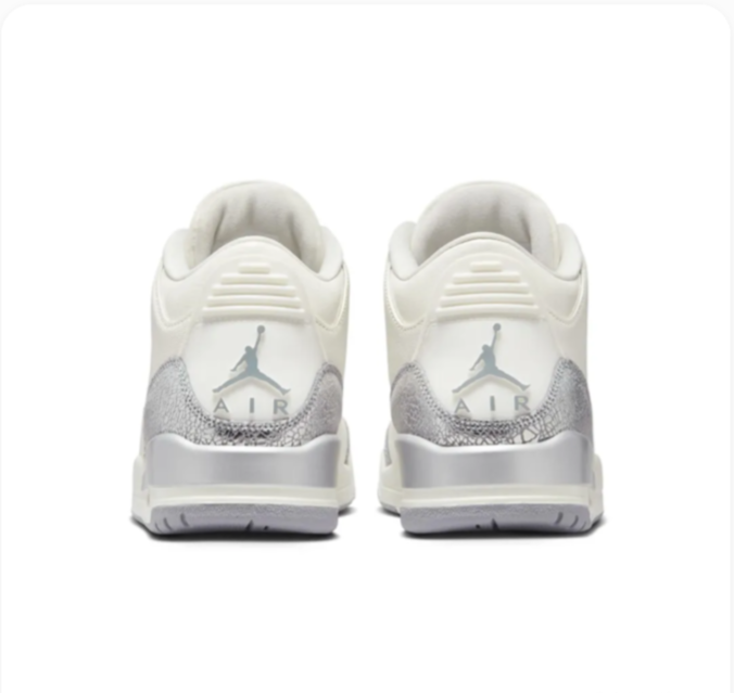 White & Silver Sneakers with Textured Overlays
