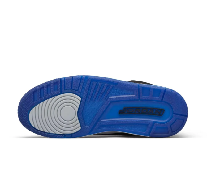 Black & Blue Sneakers with Grey Elephant-Print Overlays