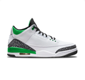 White & Green Sneakers with Grey Elephant-Print Overlays
