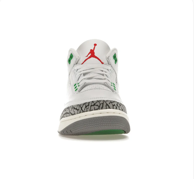 White & Green Sneakers with Grey Elephant-Print Overlays