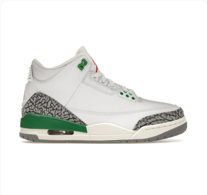 White & Green Sneakers with Grey Elephant-Print Overlays