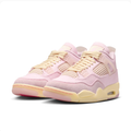 Pastel Pink Sneakers with Cream Laces & Pale Yellow Soles