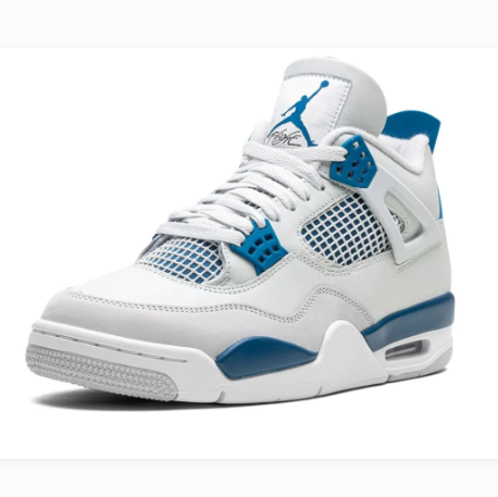 White & Teal Blue Sneakers with Grid Panels & Grey Soles