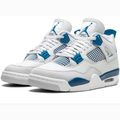 White & Teal Blue Sneakers with Grid Panels & Grey Soles