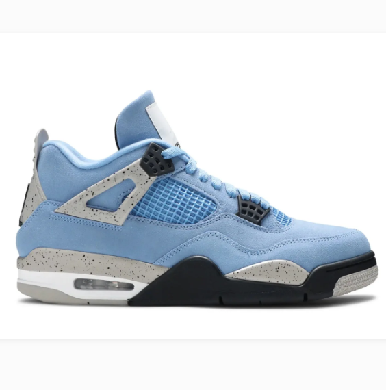 Light Blue Sneakers with Grey Speckled Accents & Black Eyelets