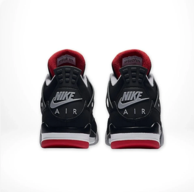 Black & Grey Sneakers with Red Accents & Grid Panels