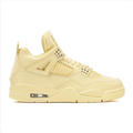 Pale Yellow Sneakers with Tonal Grid Panels & Matching Soles