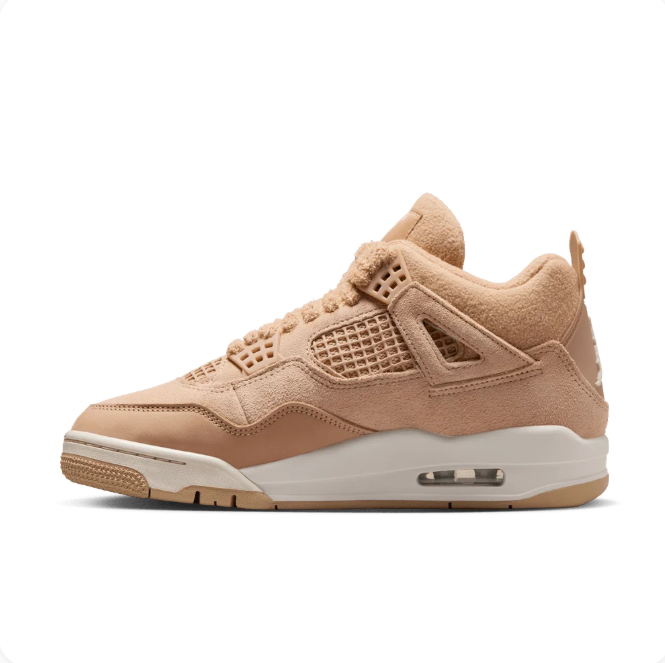 Sand Beige Sneakers with Textured Laces & Cream Midsoles