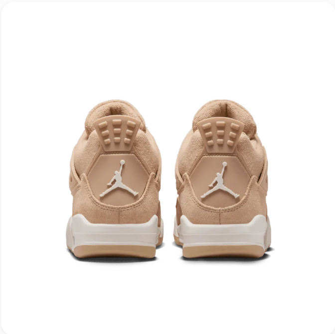 Sand Beige Sneakers with Textured Laces & Cream Midsoles