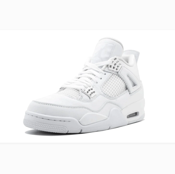 White Sneakers with Silver-Tone Eyelets & Tonal Grid Panels