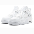 White Sneakers with Silver-Tone Eyelets & Tonal Grid Panels