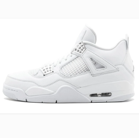 White Sneakers with Silver-Tone Eyelets & Tonal Grid Panels