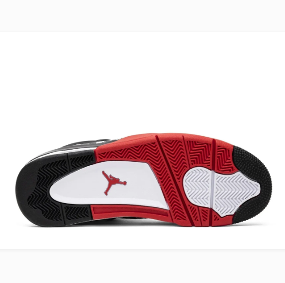 Black & White Graphic Print Sneakers with Red Accents