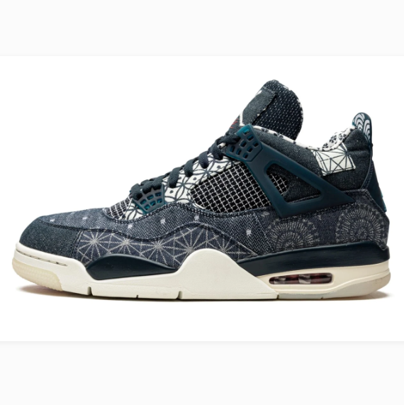 Dark Patchwork Sneakers with Geometric Patterns & Cream Soles