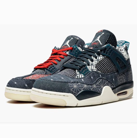 Dark Patchwork Sneakers with Geometric Patterns & Cream Soles