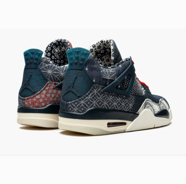 Dark Patchwork Sneakers with Geometric Patterns & Cream Soles