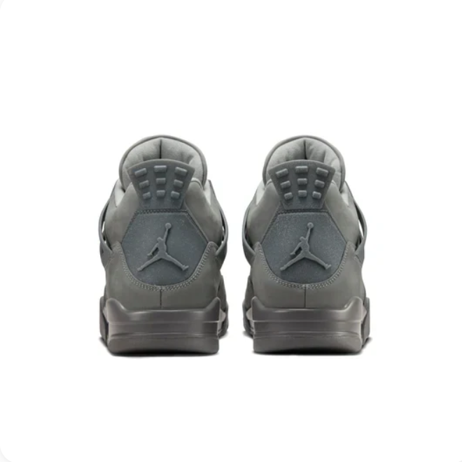 Grey Sneakers with Tonal Grid Panels & Charcoal Soles
