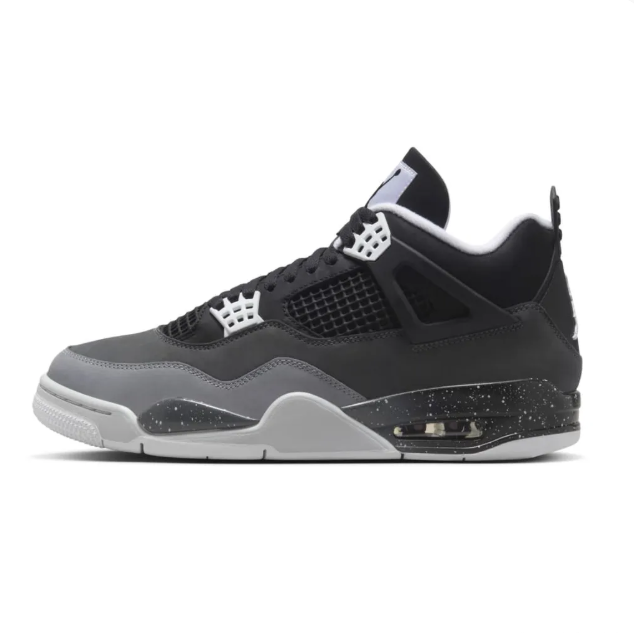 Black & Grey Sneakers with White Eyelets & Speckled Midsoles