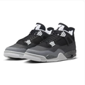 Black & Grey Sneakers with White Eyelets & Speckled Midsoles