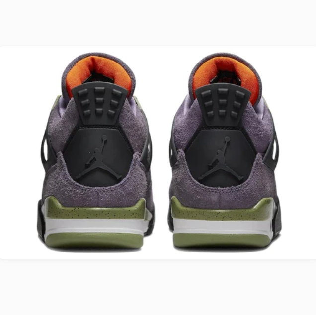 Muted Purple Sneakers with Olive Green Accents & Speckled Midsoles