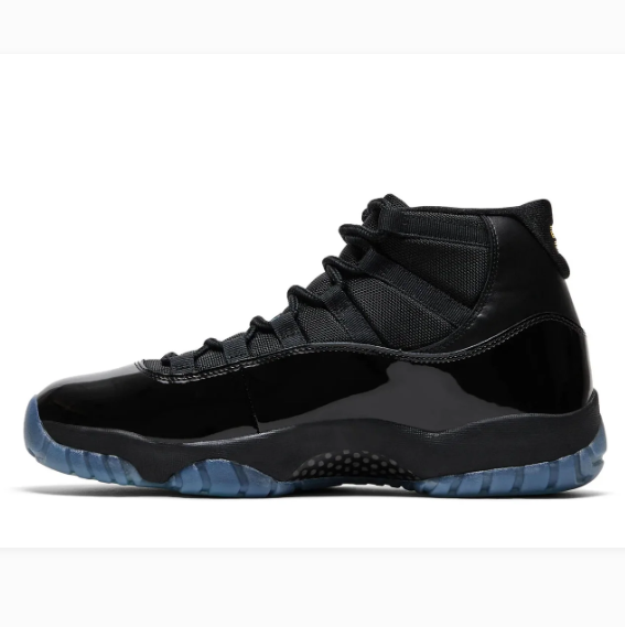 Black High-Top Sneakers with Glossy Overlays & Icy Blue Soles
