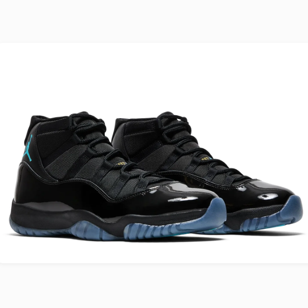 Black High-Top Sneakers with Glossy Overlays & Icy Blue Soles