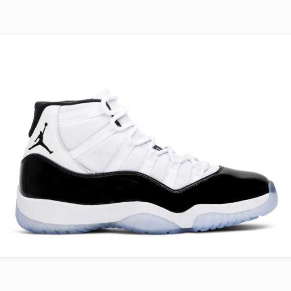 White & Black High-Top Sneakers with Glossy Overlays & Icy Blue Soles