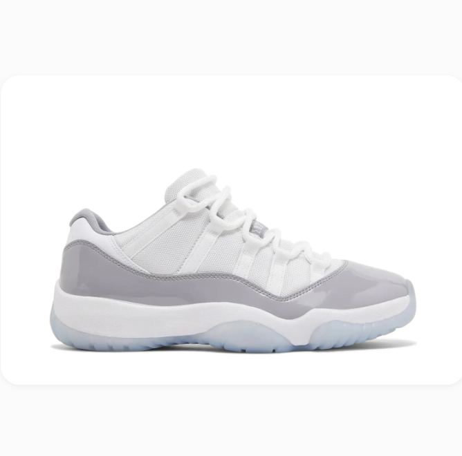 White & Grey Low-Top Sneakers with Glossy Overlays & Icy Blue Soles