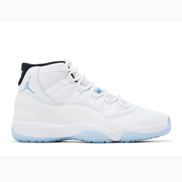 White High-Top Sneakers with Light Blue Accents & Icy Blue Soles