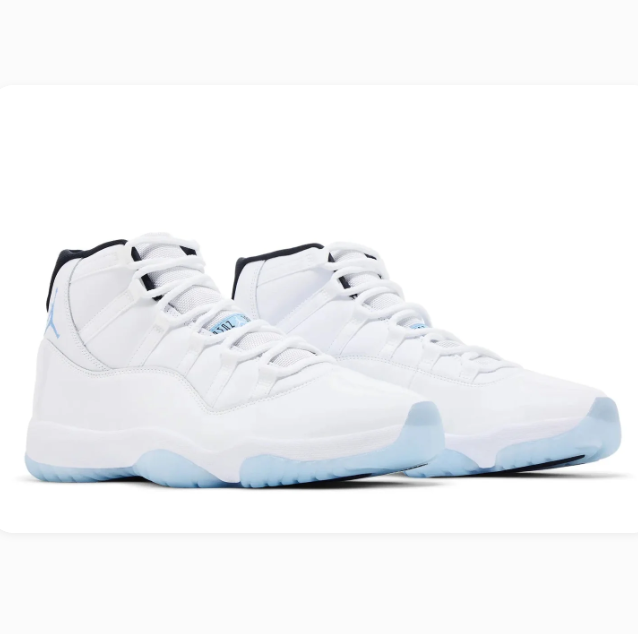 White High-Top Sneakers with Light Blue Accents & Icy Blue Soles