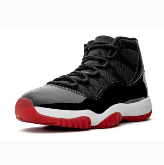 Black High-Top Sneakers with Glossy Overlays & Red Soles