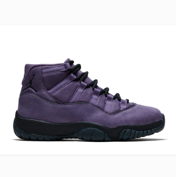 Purple High-Top Sneakers with Black Soles & Pink Tread Accents