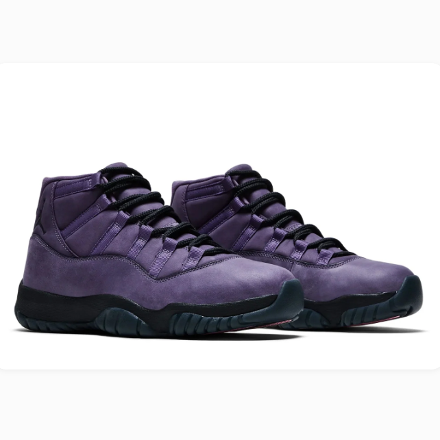 Purple High-Top Sneakers with Black Soles & Pink Tread Accents