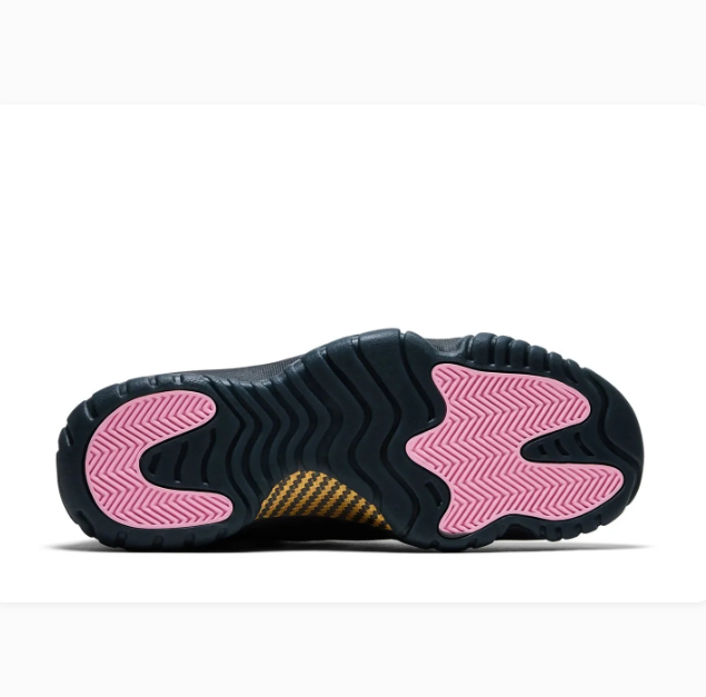 Purple High-Top Sneakers with Black Soles & Pink Tread Accents