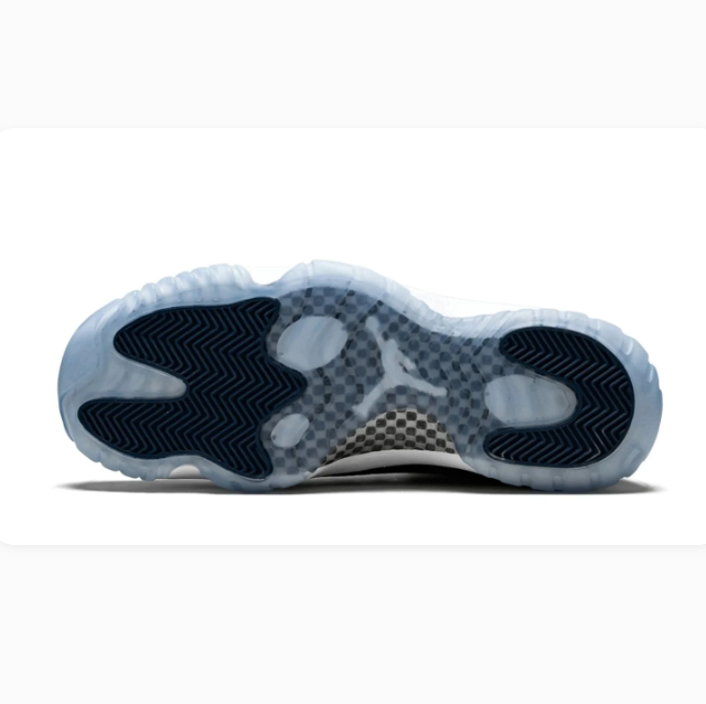 White & Navy Low-Top Sneakers with Reptile-Pattern Overlays & Icy Blue Soles