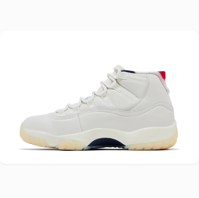 Cream High-Top Sneakers with Colorful Heel Accents & Red Tread